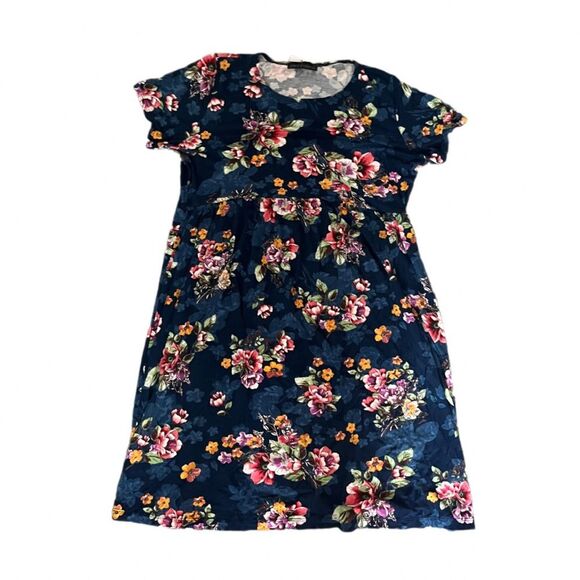 Chris & Carol FLORAL knit BABYDOLL dress NWT - Picture 2 of 7